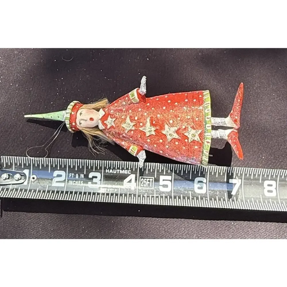 Carolers Krinkles Ornament Patience Brewster Mariah In Red Dept 56 No Box -K1